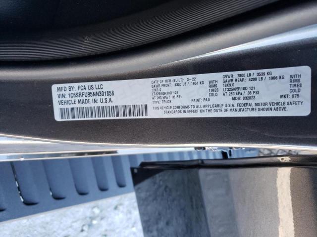 2022 RAM 1500 TRX 1C6SRFU95NN301858