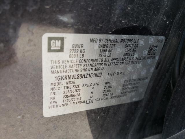 2017 GMC ACADIA ALL 1GKKNVLS8HZ161809