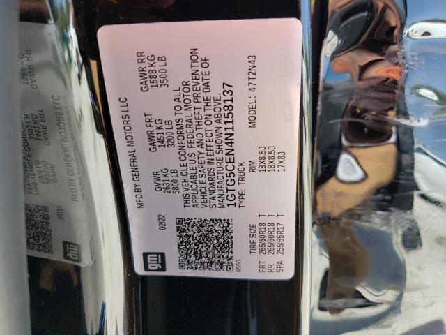 2022 GMC CANYON ELE 1GTG5CEN4N1158137