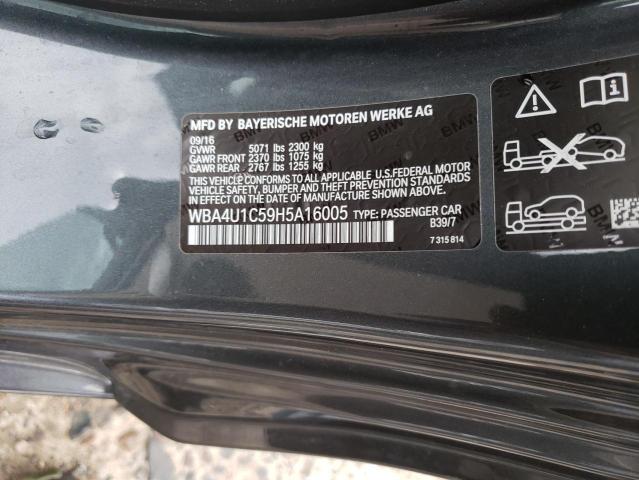 2017 BMW 440XI WBA4U1C59H5A16005