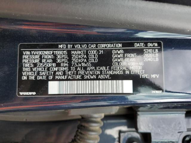 2015 VOLVO XC70 T6 PR YV4902NB0F1199015