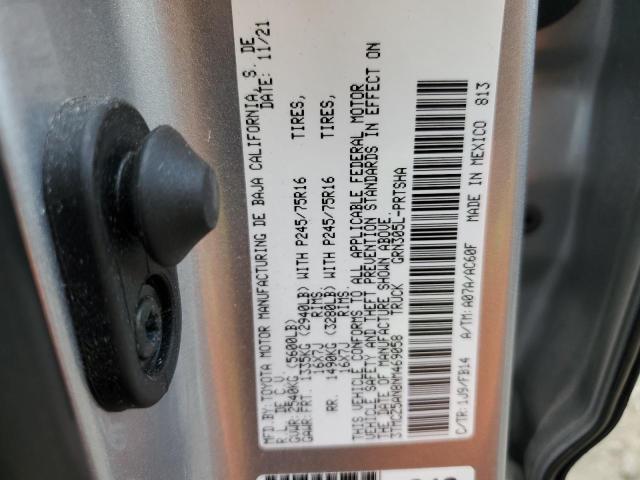 VIN 3TMCZ5AN8NM469058 2022 TOYOTA TACOMA no.10