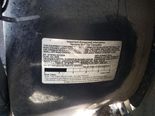 2009 YAMAHA GOLF CART JW1F423650