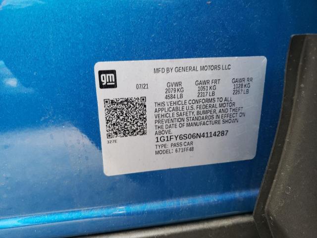 2022 CHEVROLET BOLT EUV L 1G1FY6S06N4114287