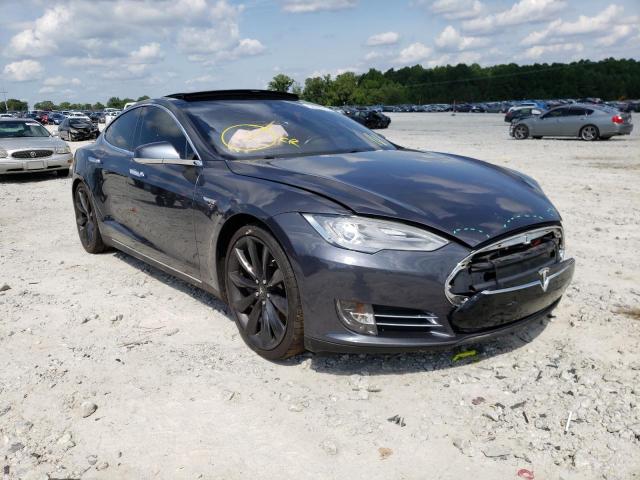 Salvage cars for sale from Copart Loganville, GA: 2015 Tesla Model S 85