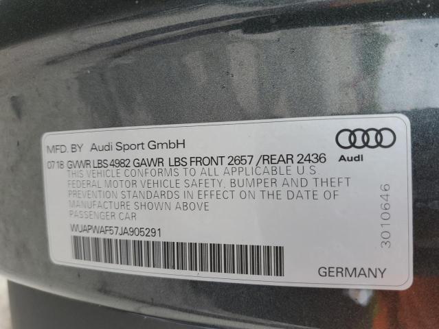 2018 AUDI RS5 WUAPWAF57JA905291