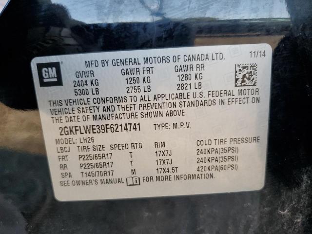 2GKFLWE39F6214741 GMC Terrain Sle
