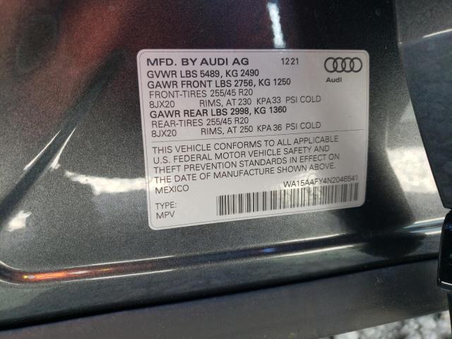 2022 AUDI Q5 SPORTBA WA15AAFY4N2046541