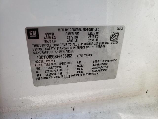 2015 CHEVROLET SILVRK1500 1GC1KVEG8FF133452