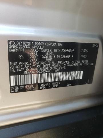 2021 TOYOTA VENZA JTEAAAAH5MJ040940