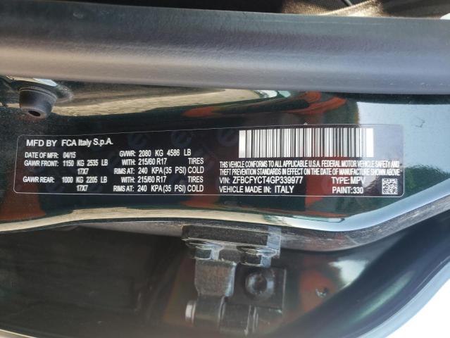 2016 FIAT 500X TREKK ZFBCFYCT4GP339977