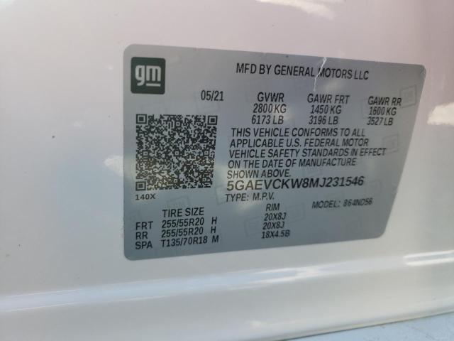 2021 BUICK ENCLAVE AV 5GAEVCKW8MJ231546