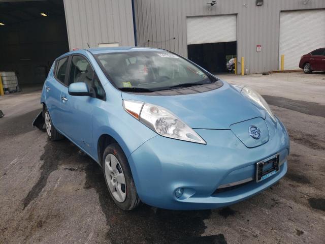 2015 Nissan Leaf s S BLUE Lot 54172492 Vin 1N4AZ0CP6FC311321