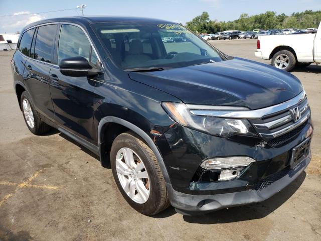 Salvage cars for sale at New Britain, CT auction: 2016 Honda Pilot LX
