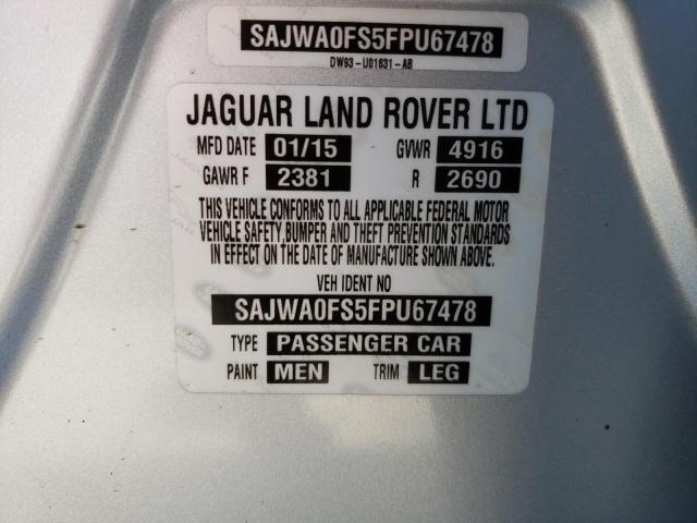 2015 JAGUAR XF 2.0T PR SAJWA0FS5FPU67478