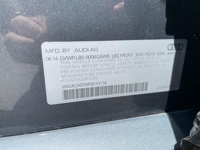 2015 AUDI S8 QUATTRO WAUK2AFD9FN010134