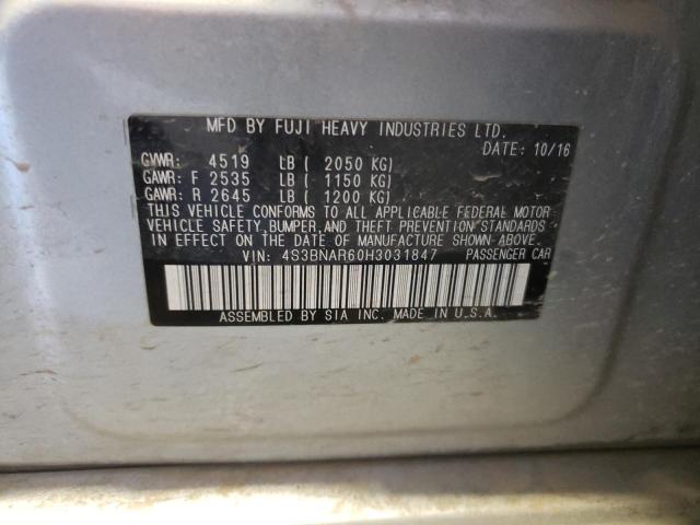 2017 SUBARU LEGACY SPO 4S3BNAR60H3031847