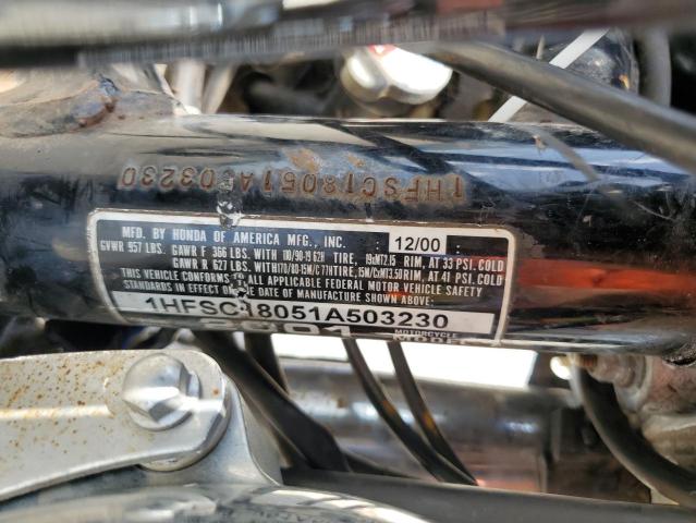 2001 HONDA VT1100 C 1HFSC18051A503230