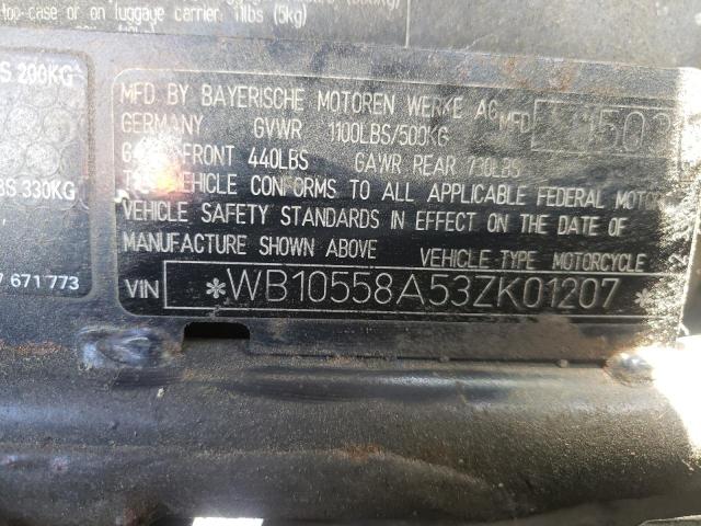 2003 BMW K1200 GT WB10558A53ZK01207