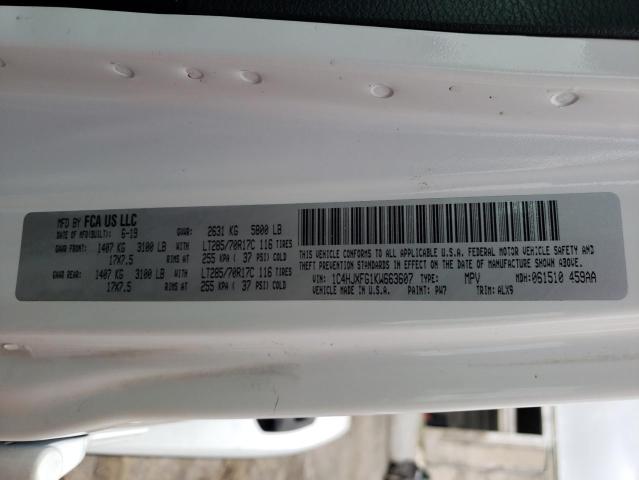 2019 JEEP RUBICON 1C4HJXFG1KW663607