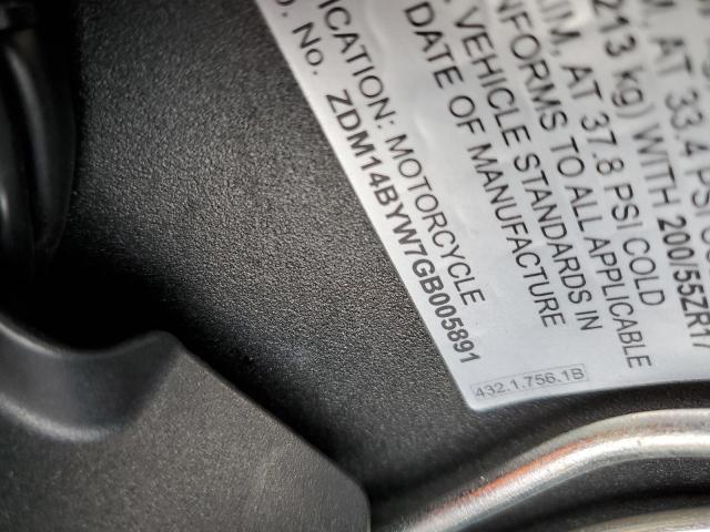 2016 DUCATI SUPERBIKE ZDM14BYW7GB005891