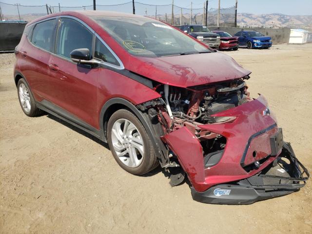 Salvage cars for sale from Copart San Martin, CA: 2022 Chevrolet Bolt EV 1L