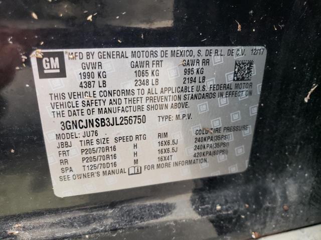 2018 CHEVROLET TRAX LS - 3GNCJNSB3JL256750