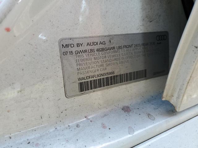 2016 AUDI A4 PREMIUM - WAUDFAFL6GN005866