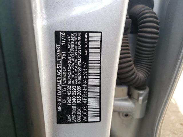 WDDSJ4EB6HN463837 Mercedes-Benz CLA 250