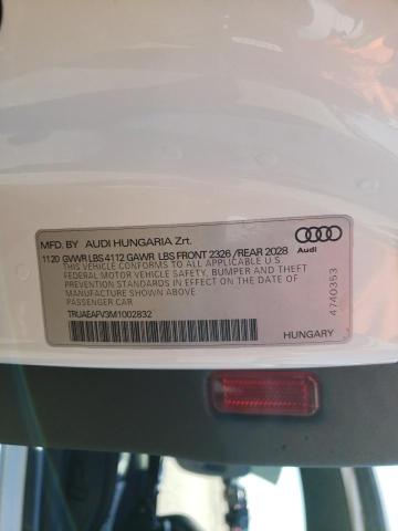 2021 AUDI TT TRUAEAFV3M1002832