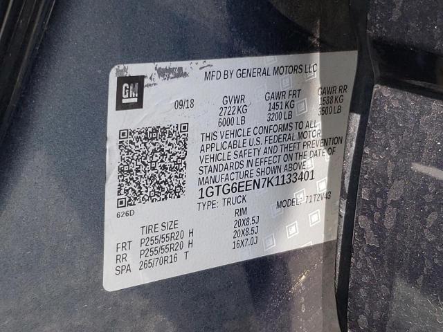 2019 GMC CANYON DEN 1GTG6EEN7K1133401