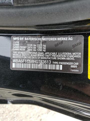 2017 BMW 640 I WBA6F1C58HGT83613