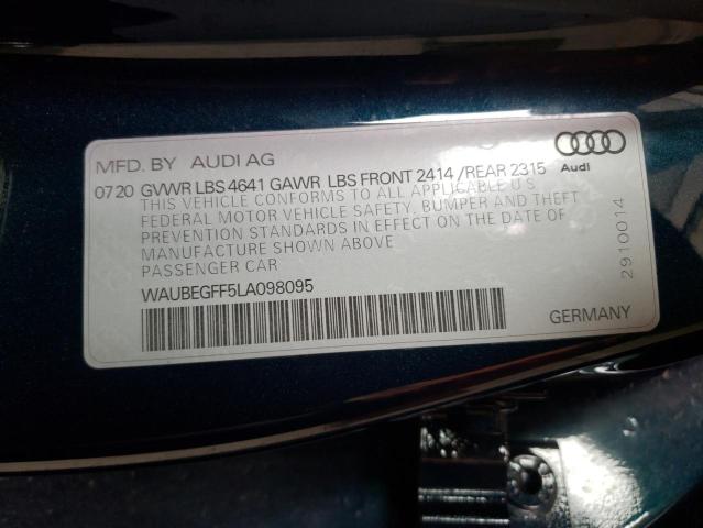 2020 AUDI A3 S-LINE WAUBEGFF5LA098095