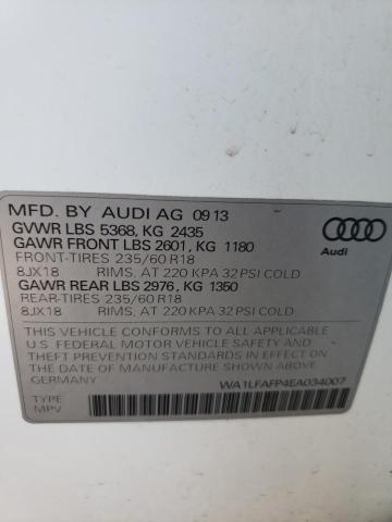 VIN WA1LFAFP4EA034007 2014 Audi Q5, Premium Plus no.10