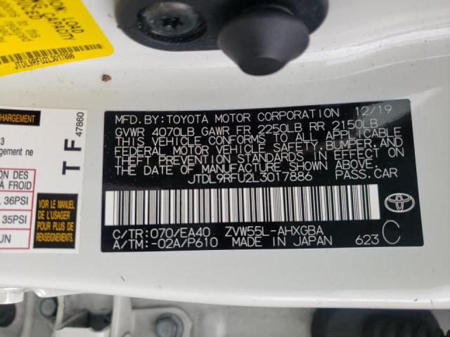 2020 TOYOTA PRIUS LE JTDL9RFU2L3017886