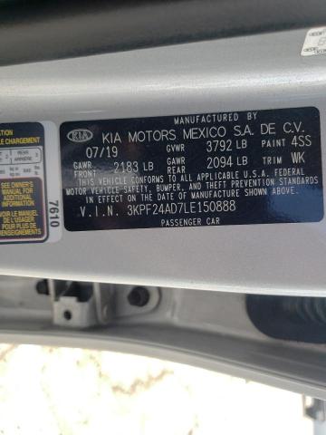 3KPF24AD7LE150888 KIA FORTE FE