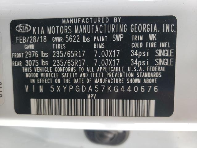 5XYPGDA57KG440676 KIA Sorento