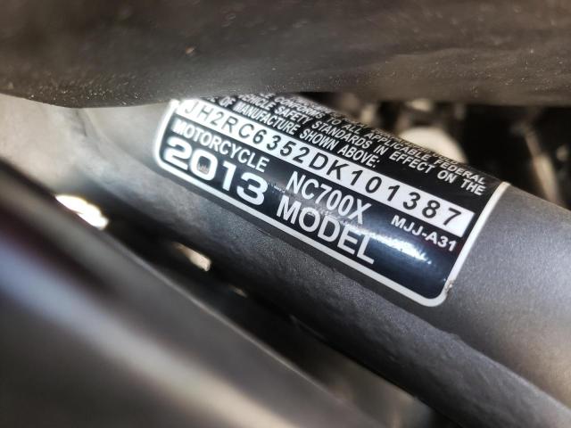 2013 HONDA NC700X JH2RC6352DK101387