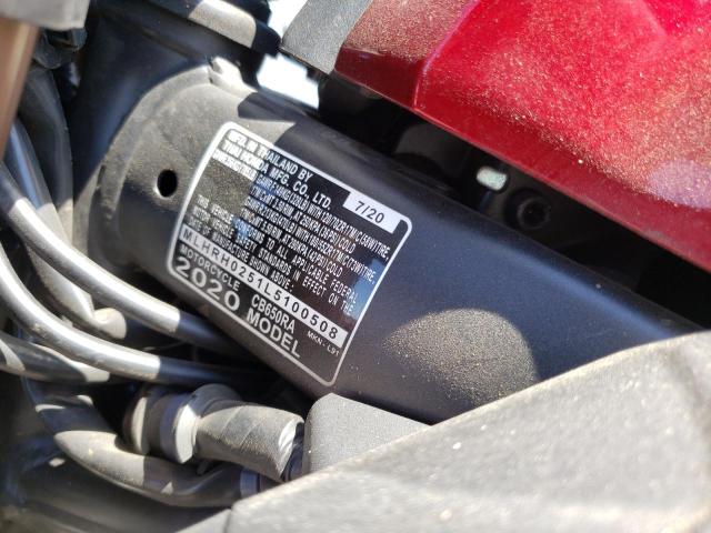 2020 HONDA CB650 RA MLHRH0251L5100508