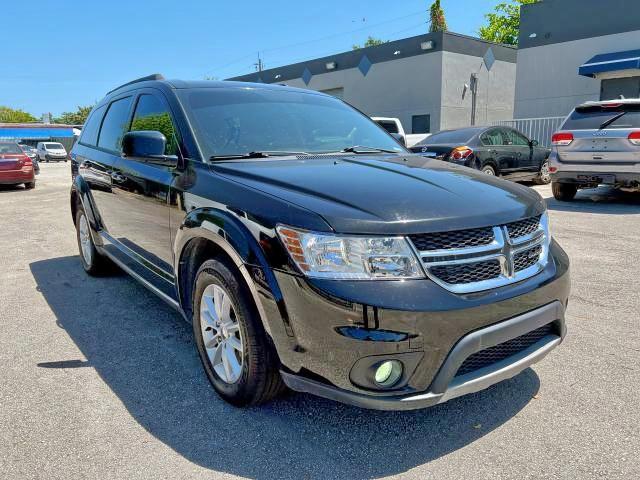 Salvage cars for sale from Copart Opa Locka, FL: 2017 Dodge Journey SX