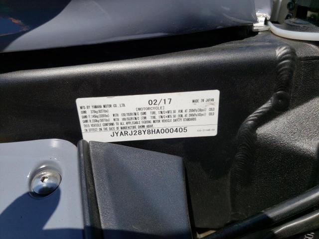 2017 YAMAHA YZFR6 C JYARJ28Y8HA000405