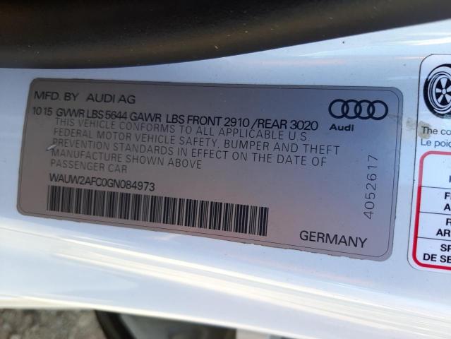 2016 AUDI S7 PRESTIG WAUW2AFC0GN084973