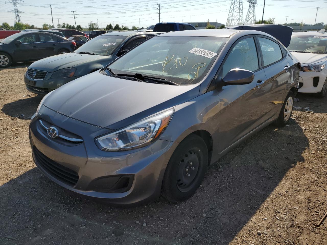 2017 Hyundai Accent Se VIN: KMHCT4AE6HU308182 Lot: 54162602