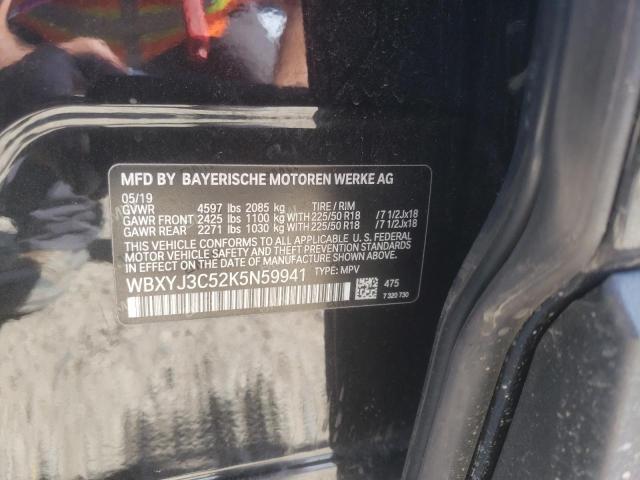 2019 BMW X2 SDRIVE2 WBXYJ3C52K5N59941
