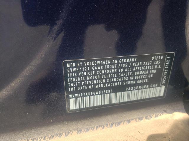 2016 VOLKSWAGEN 2 DOOR - WVWKP7AU9GW915886