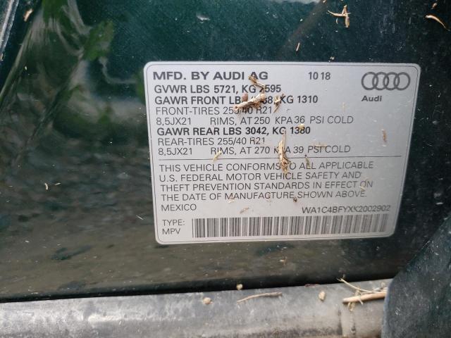 2019 AUDI SQ5 PRESTI WA1C4BFYXK2002902