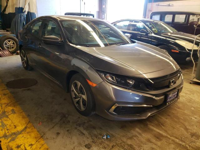 Salvage cars for sale from Copart Wheeling, IL: 2021 Honda Civic LX