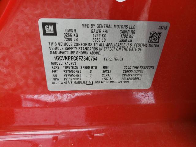 2015 CHEVROLET SLVRADO SS 1GCVKPEC6FZ340754