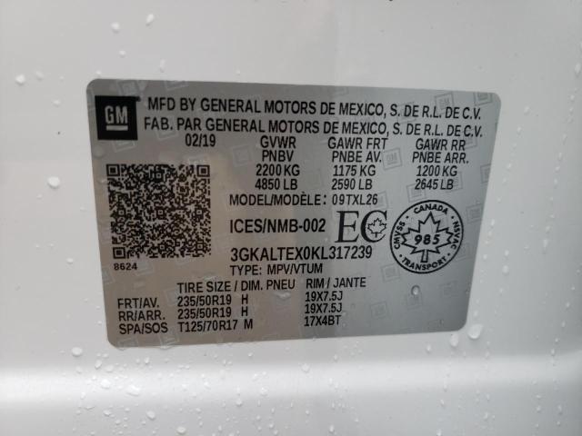 3GKALTEX0KL317239 GMC Terrain Sle