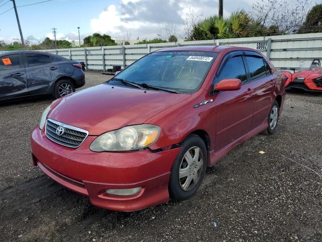 TOYOTA COROLLA 2007 RED Photo 2